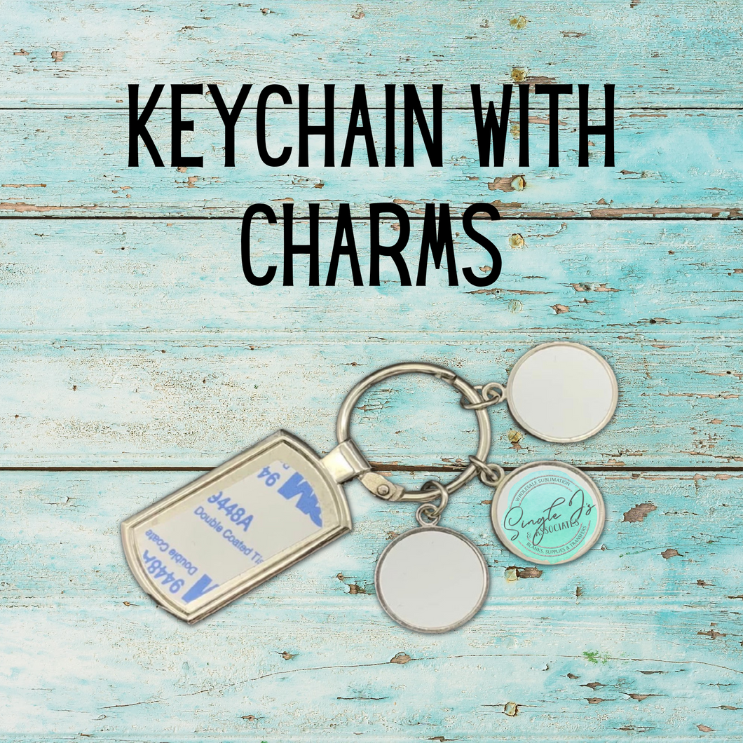 Keychain with charms