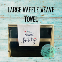 Load image into Gallery viewer, Large Waffle weave towel
