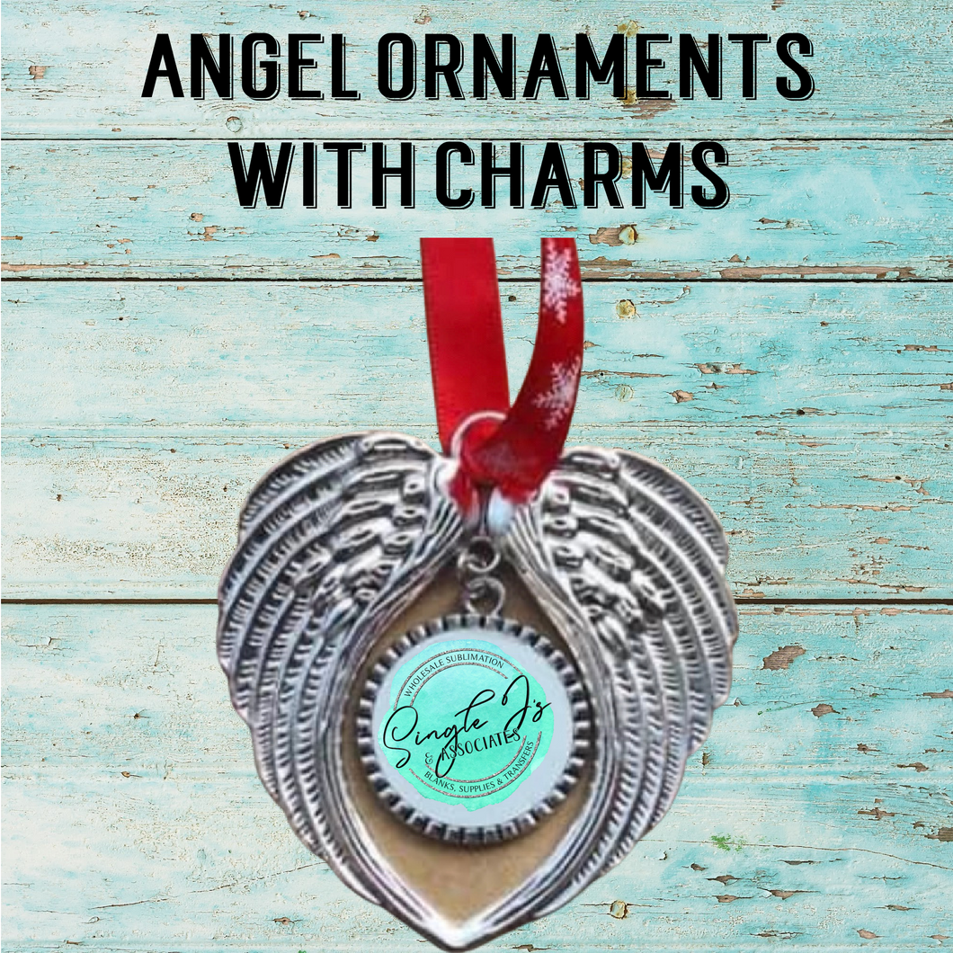 Angel ornaments with charms