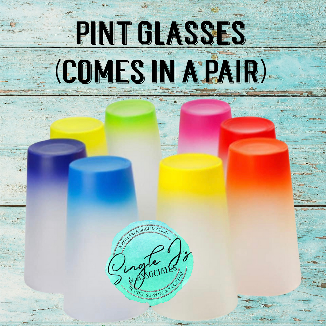 Pint glasses (Comes in a Pair)