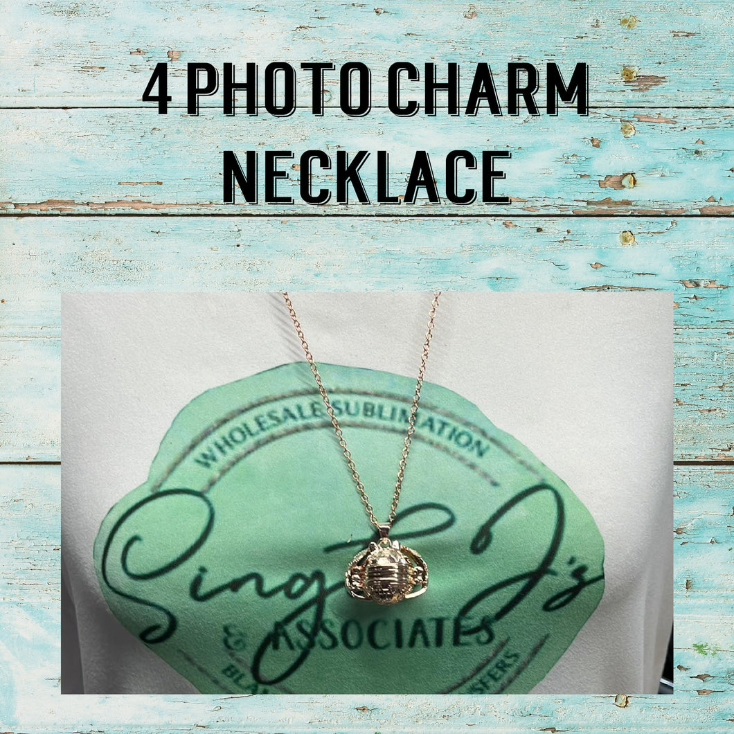 4 photo charm necklace