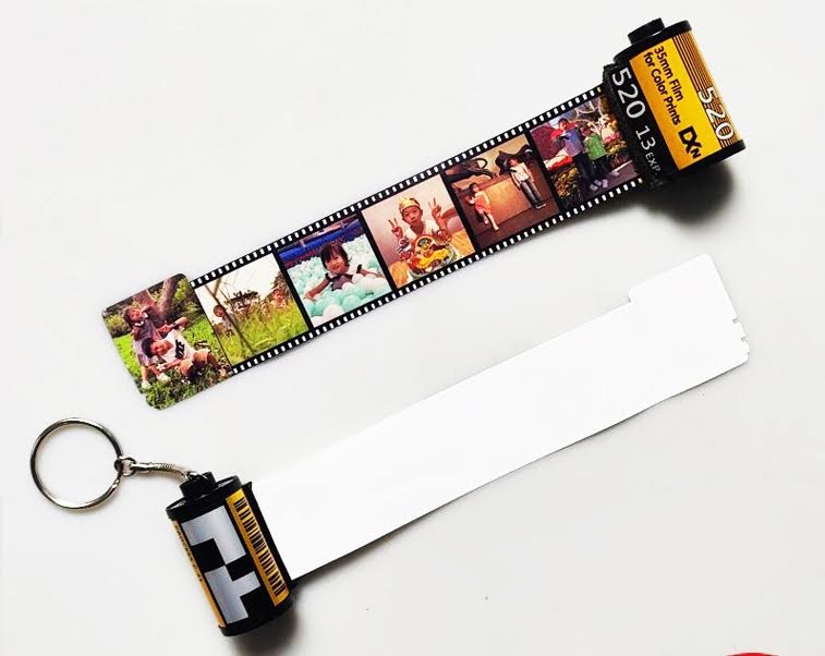 Photo film keychain