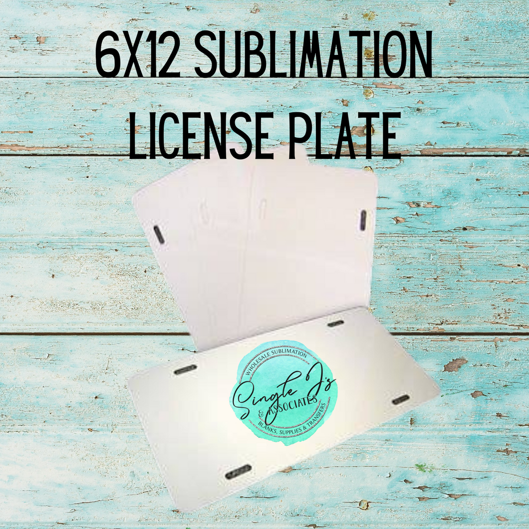6x12 Sublimation License Plate