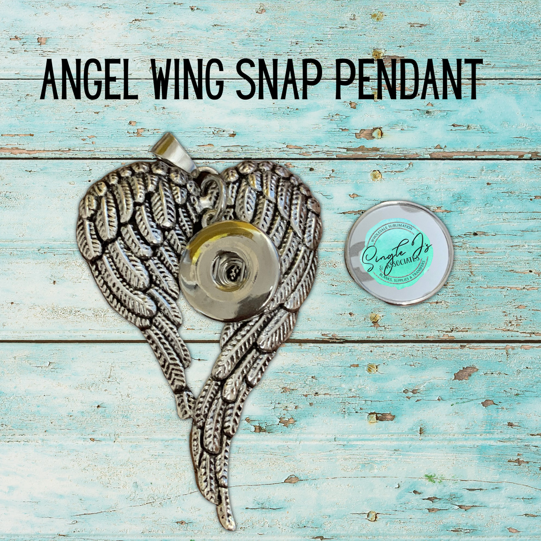 Angel Wing Snap Pendant