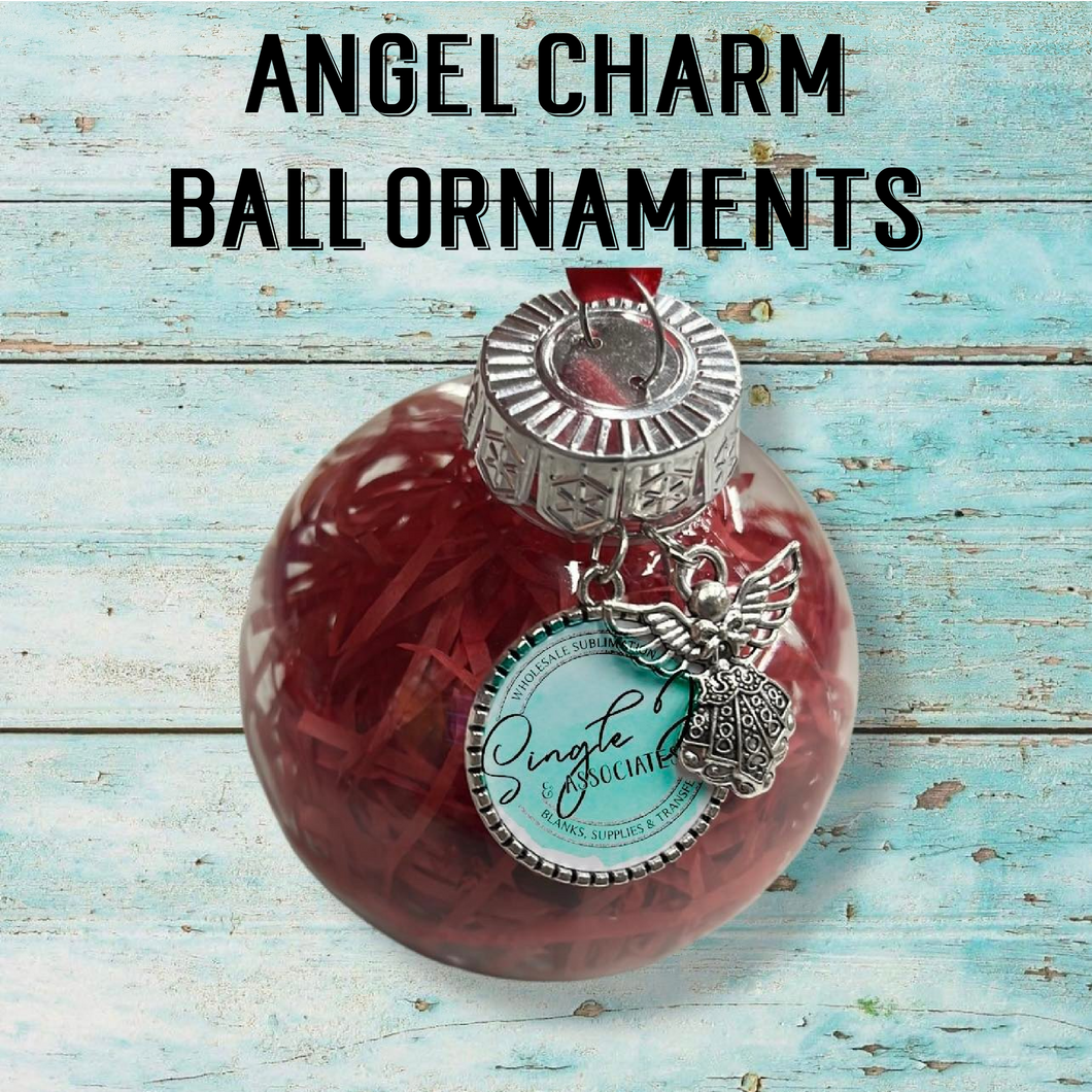 Angel Charm Ball Ornaments
