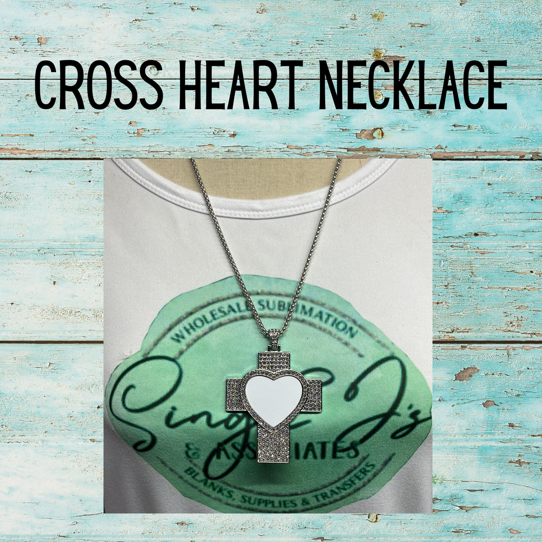Cross heart necklace