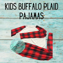 Load image into Gallery viewer, Kids Buffalo Plaid Pajamas
