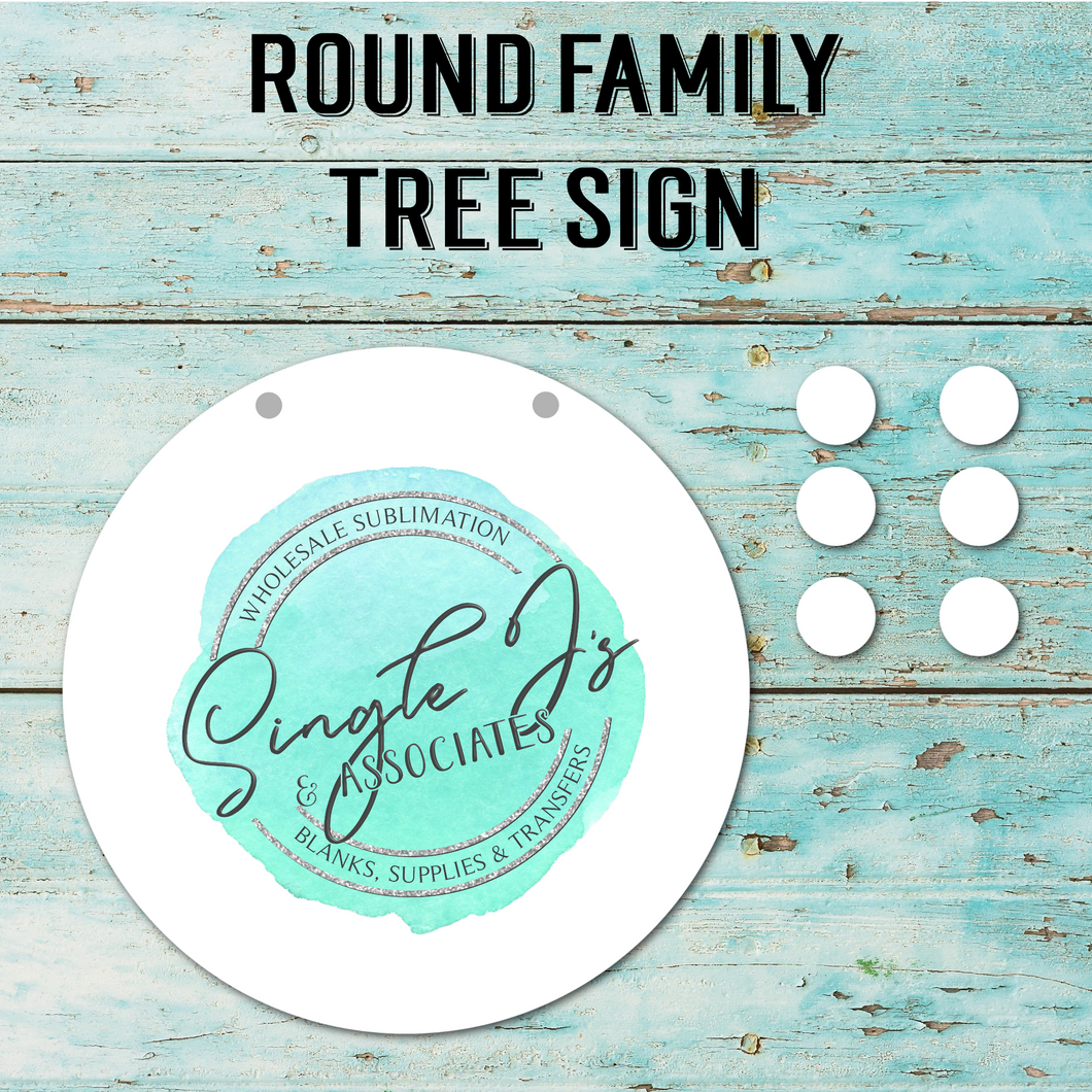 Round Family Tree Sign