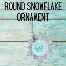 Load image into Gallery viewer, Round Snowflake Ornament
