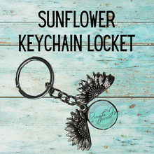 Load image into Gallery viewer, Sunflower Keychain locket
