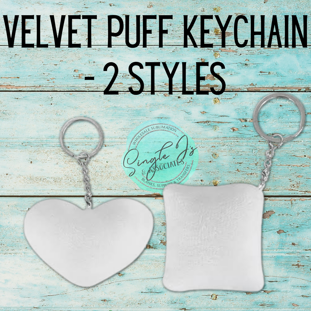Velvet Puff Keychain - 3 styles