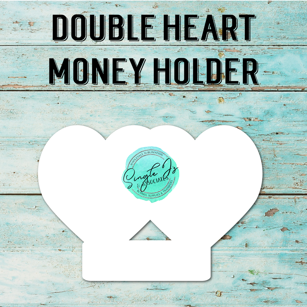 Double Heart Money Holder