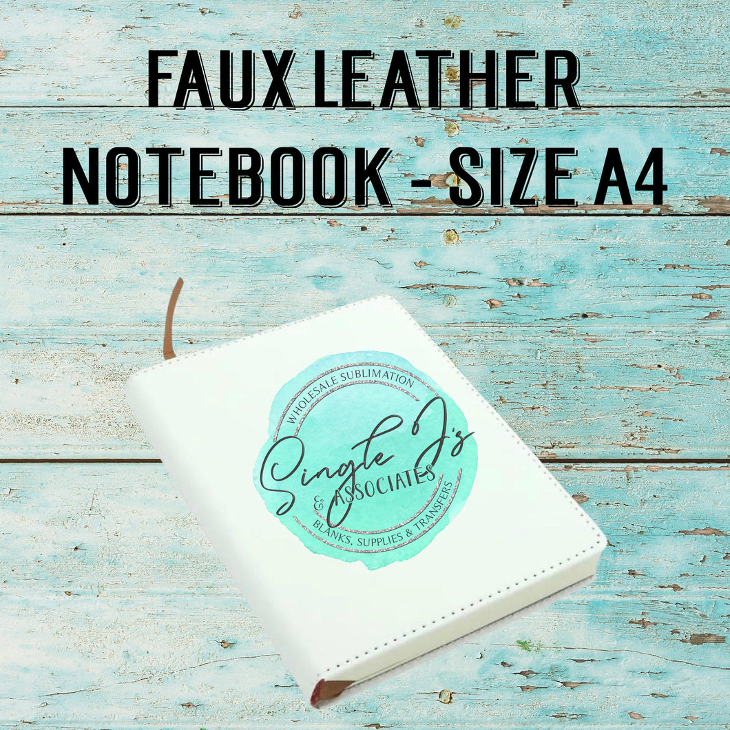 Faux Leather Notebook - size A4