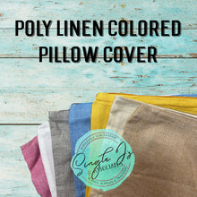 Load image into Gallery viewer, Poly Linen Colored Pillow Cover
