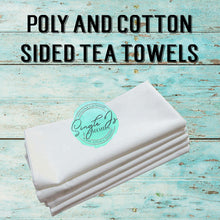 Load image into Gallery viewer, Poly and cotton sided tea towels
