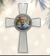 Load image into Gallery viewer, Cross and Wreath Ornaments
