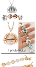 Load image into Gallery viewer, 4 photo charm necklace

