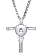 Load image into Gallery viewer, Bling Cross Snap Necklace
