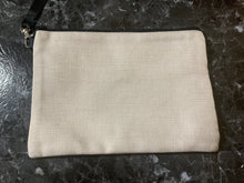 Load image into Gallery viewer, Linen Makeup Bag With Wrist Strap
