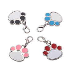 Load image into Gallery viewer, Paw print pet tag or key tag
